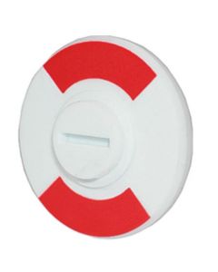 WC PLAATJE ROOD-WIT 8MM