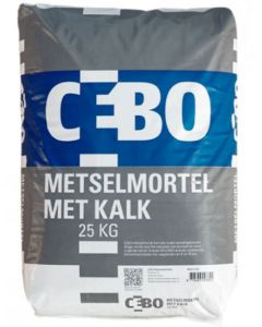 CEMENT METSELMORTEL M/KALK CEBO 25-KG