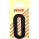 PLAKCIJFER 0 120 MM ZWART NOBEL