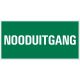 BORD VLUCHTWEG 15X30 NOODUITGANG