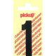 PLAKCIJFER 1 60 MM ZWART NOBEL