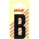 PLAKLETTER B 90MM ZWART NOBEL