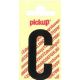PLAKLETTER C 60MM ZWART NOBEL