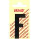 PLAKLETTER F 60MM ZWART NOBEL