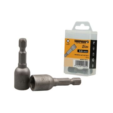 MAGNETISCHE DOPBIT 45 MM SW 3/8" 2-STUKS