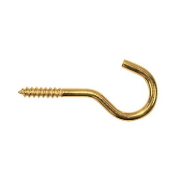 SCHROEFHAAK  40X20X3.0 MM MESSING