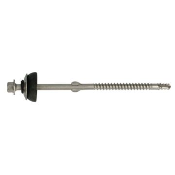 DAKPLAATBOUT 6.5X130 RVS ZELFB/RING