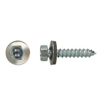 DAKPLAATBOUTEN 6.3X 64 RVS +RING 200-ST