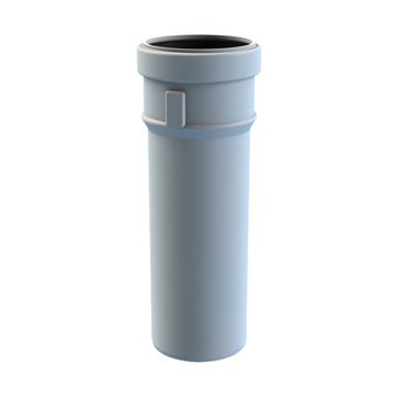 PP ROOKGASPIJP 80x 500 WIT  SAFE-PP