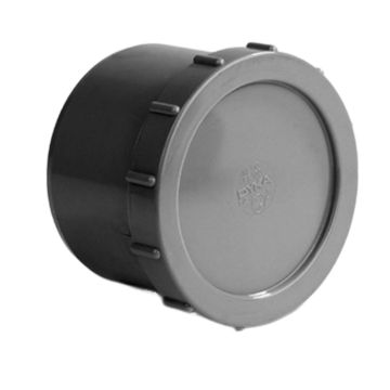 EINDSTUK  75 MM PVC + SCHROEFDEKSEL