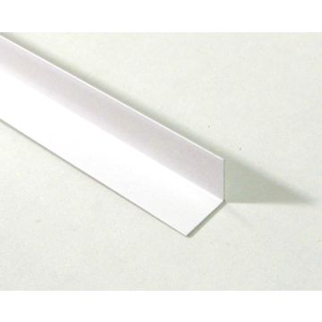 PVC HOEK 50X50X1.5 MM 2.60MTR WIT