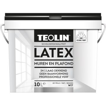 TEOLIN LATEX MUREN EN PLAFOND 10L WIT