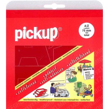 PLAKLETTERS 75 MM ROOD 194-STK