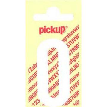 PLAKCIJFER 0 60 MM WIT NOBEL