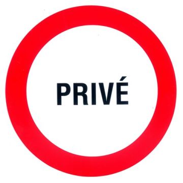 BORD ROND 300MM 'PRIVE'