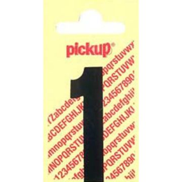 PLAKCIJFER 1 120 MM ZWART NOBEL
