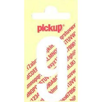 PLAKCIJFER 9 120 MM WIT NOBEL