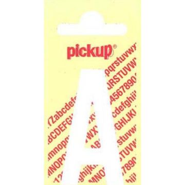 PLAKLETTER A 90MM WIT NOBEL