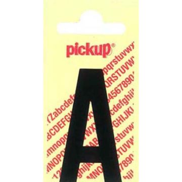 PLAKLETTER A 90MM ZWART NOBEL