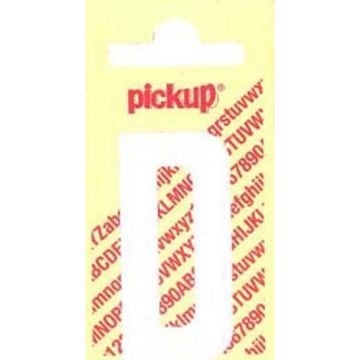 PLAKLETTER D 90MM WIT NOBEL