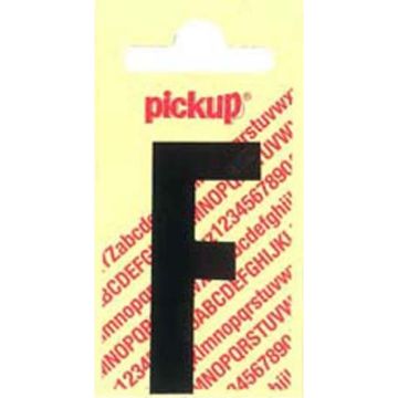PLAKLETTER F 90MM ZWART NOBEL