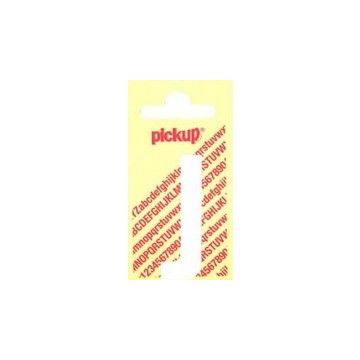 PLAKLETTER J 90MM WIT NOBEL