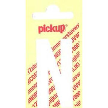PLAKLETTER N 90MM WIT NOBEL