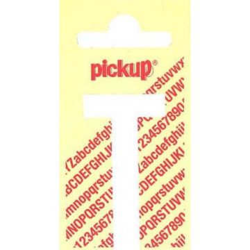 PLAKLETTER T 90MM WIT NOBEL