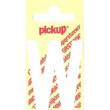 PLAKLETTER W 90MM WIT NOBEL