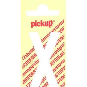 PLAKLETTER X 90MM WIT NOBEL