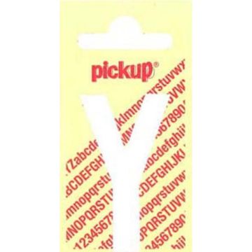 PLAKLETTER Y 90MM WIT NOBEL