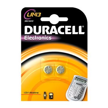 BATTERIJ 1.5V 2-ST LR43 DURACELL