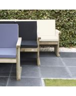 KUSSENS 2-ZITS MODEL LISSE ANTRACIET.