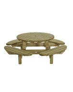 PICKNICKTAFEL ROND 210CM 45MM DIK