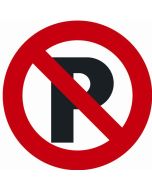 BORD ROND 300MM 'VERBODEN TE PARKEREN'