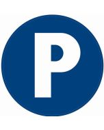 BORD ROND 300MM 'PARKEREN P'