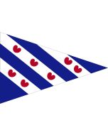 friese puntvlag op de boot