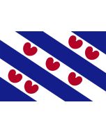 friese vlag met wolken lucht