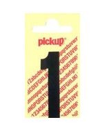 PLAKCIJFER 1 60 MM ZWART NOBEL