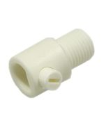 KLEMNIPPEL M10x1x7MM WIT PVC