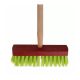 KINDERBEZEM ROOD/GROEN M/STEEL