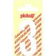 PLAKCIJFER 3 60 MM WIT NOBEL