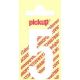 PLAKCIJFER 5 120 MM WIT NOBEL
