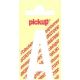 PLAKLETTER A 90MM WIT NOBEL