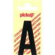 PLAKLETTER A 90MM ZWART NOBEL