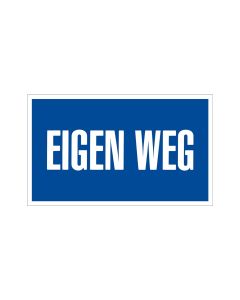 BORD 120X200MM 'EIGEN WEG'