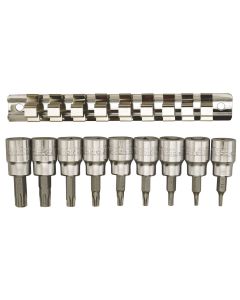 DOPPEN TORX BUI. 3/8' OP RAIL TENGTOOLS