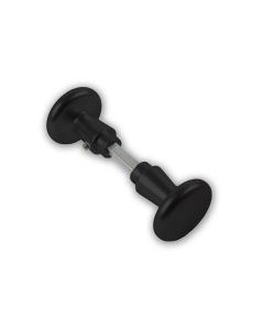 KNOPKRUK 160-50 DEURDIKTE 40MM ZWART DX