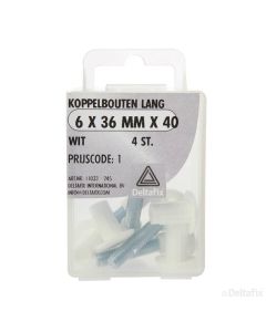 KOPPELBOUT 6x36 WIT 4-STK