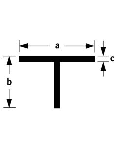 ALU T-PROFIEL 40X40X3